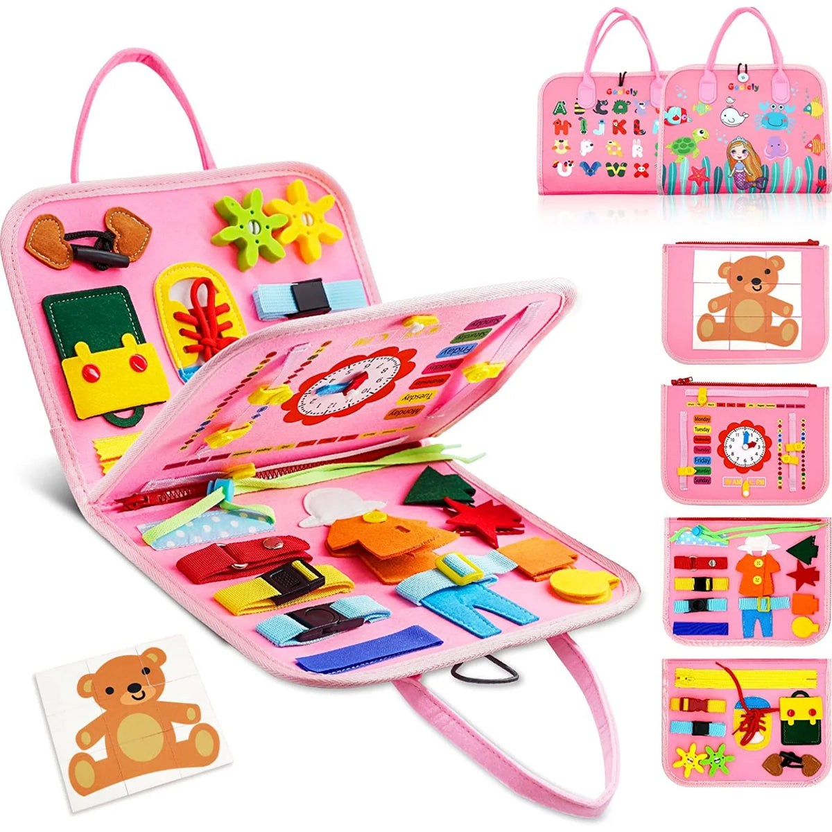 Montessori Toddler Busy Board | Autism & Sensory Activity Toy for Kids