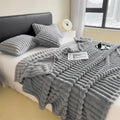 Soft Striped Multifunctional Blanket | Cosy Sensory Comfort Blanket for Home & Travel