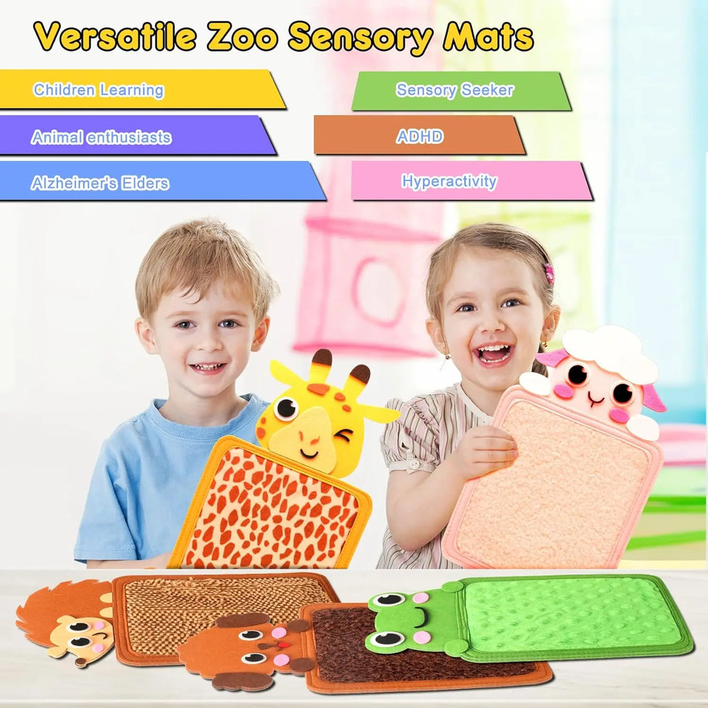 Montessori Sensory Tactile Mat | Fine Motor Skills Activity Board for Kids