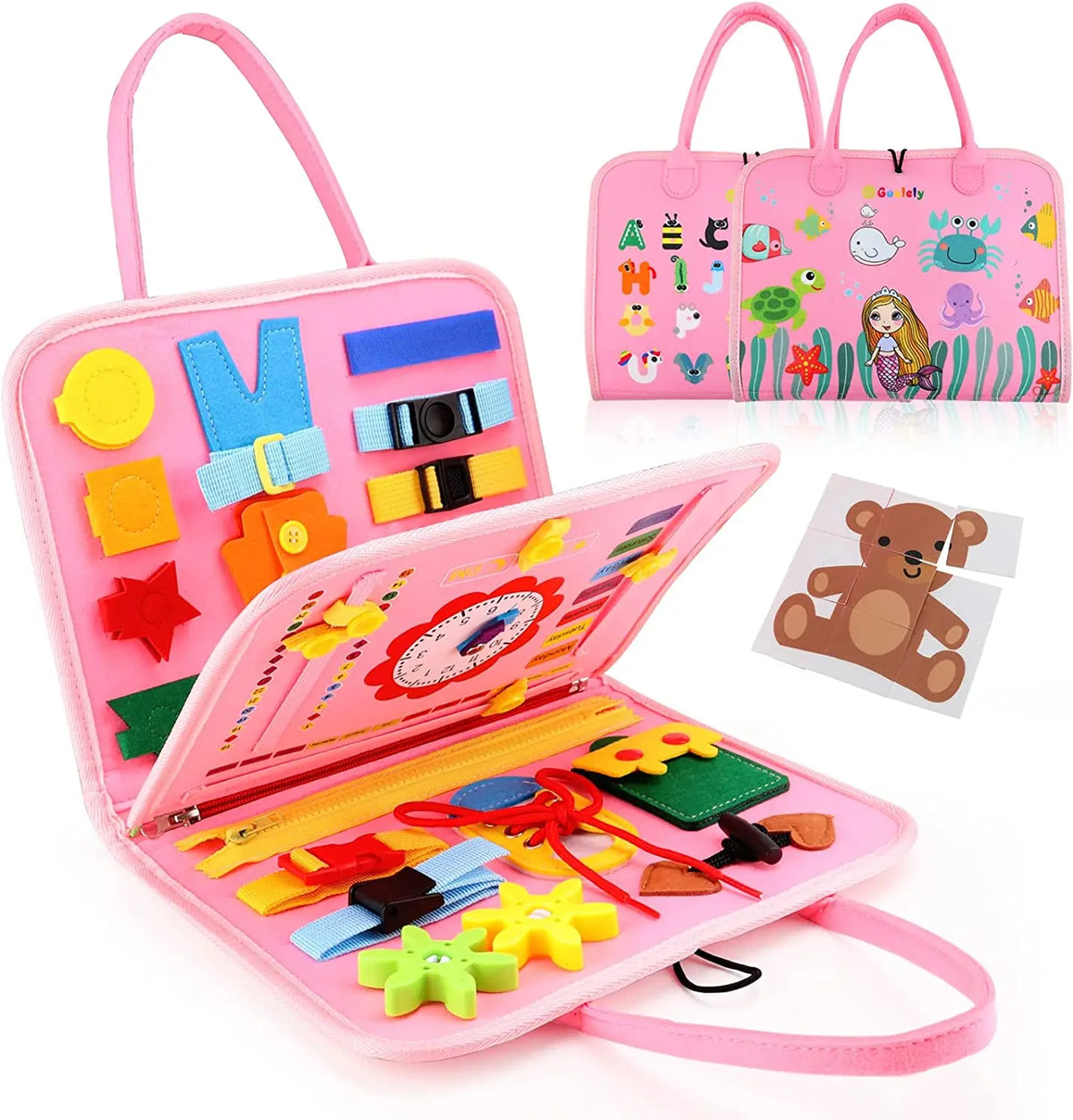 Montessori Toddler Busy Board | Autism & Sensory Activity Toy for Kids