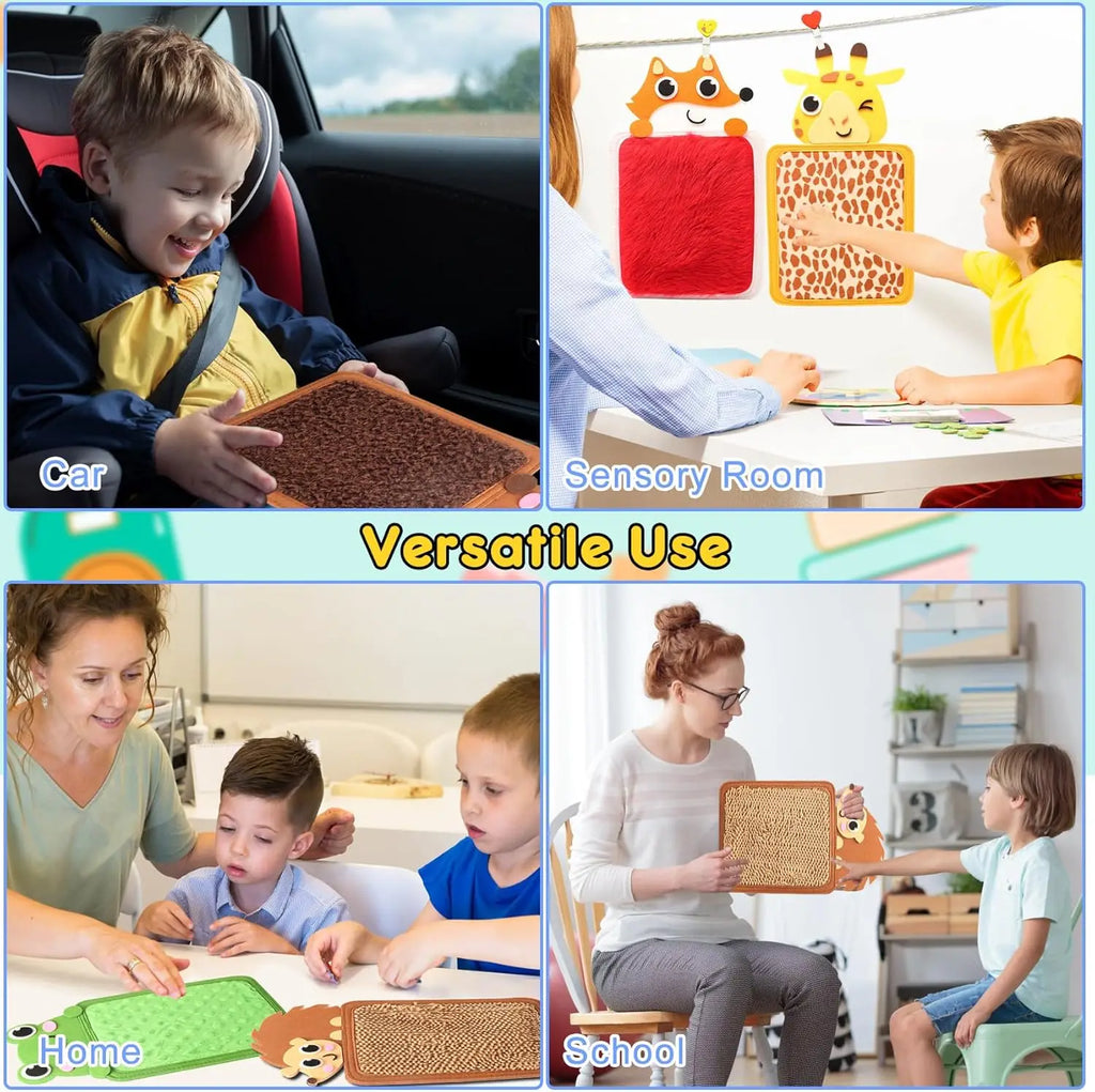 Montessori Sensory Tactile Mat | Fine Motor Skills Activity Board for Kids