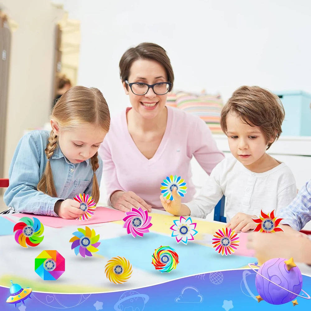Mini Fidget Spinners for Kids — Pack of 24 | Sensory Toys for ADHD & Anxiety Relief