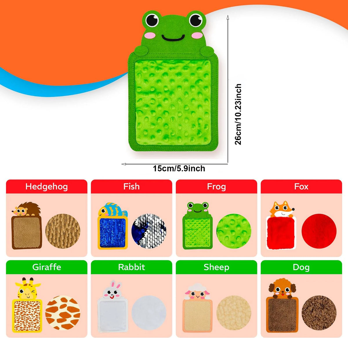 Montessori Sensory Tactile Mat | Fine Motor Skills Activity Board for Kids