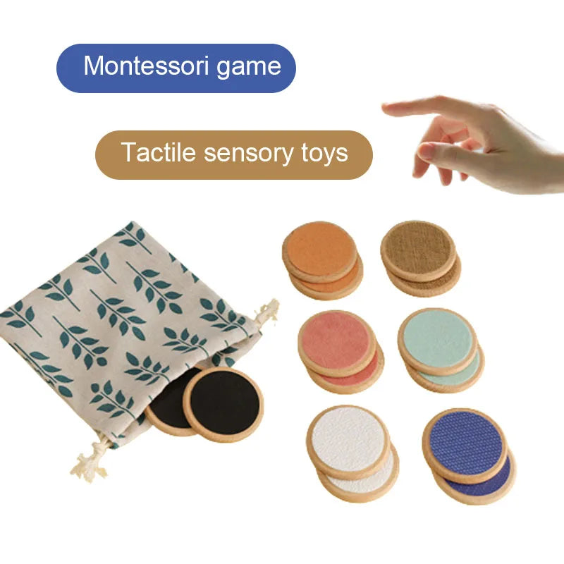 Montessori Tactile Matching Board | Sensory Learning Toy for Toddlers & Kids